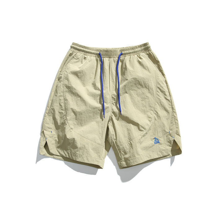 Embroidered Quick-Dry Casual Shorts