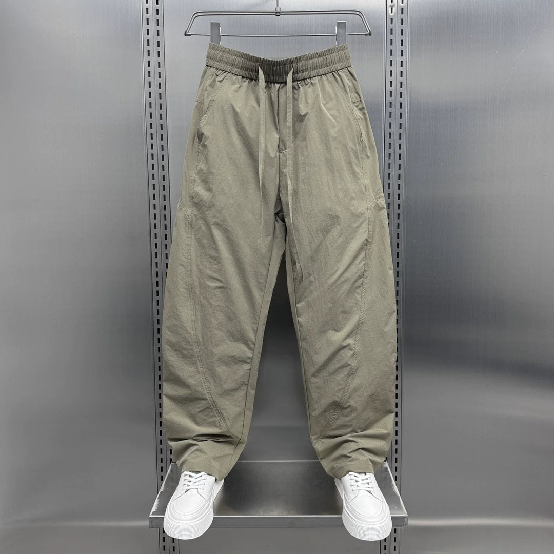 Breathable Loose-fitting Straight Drawstring Quick-drying Trousers
