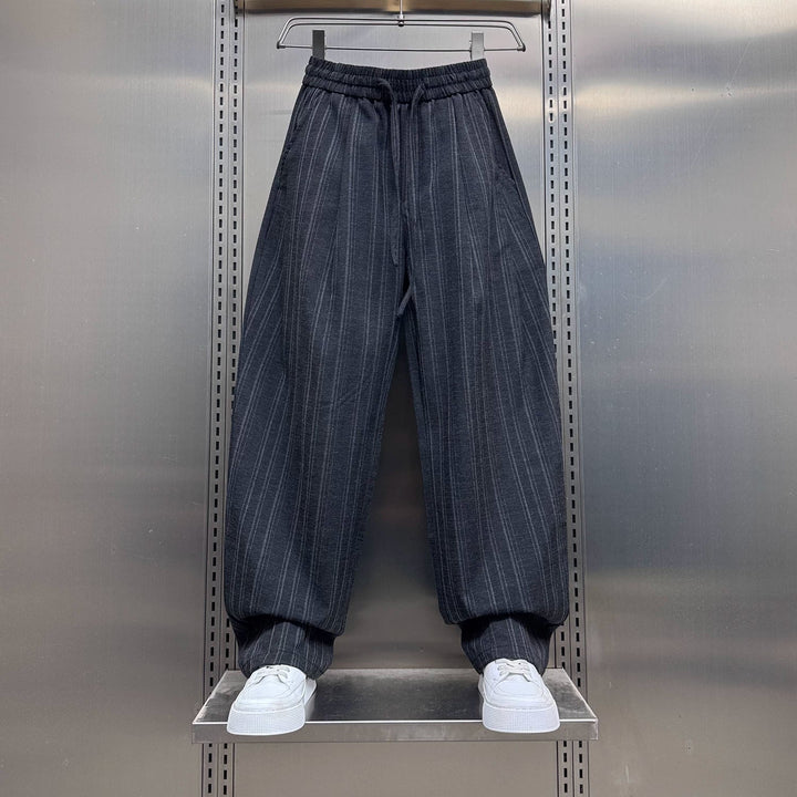 Vertical Striped Loose Casual Pants