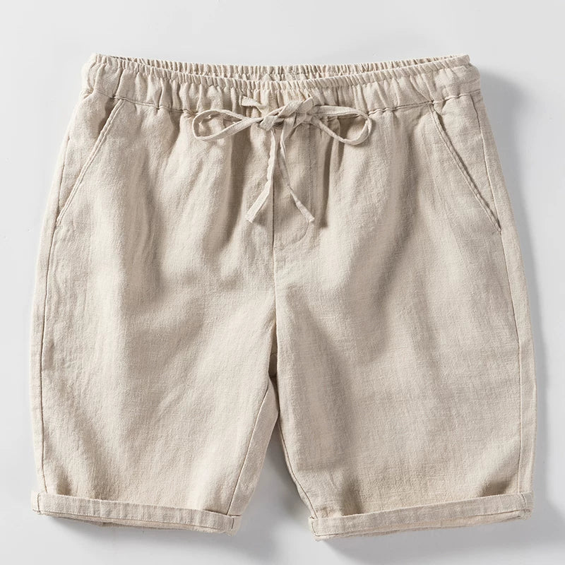 Retro Loose Elastic Waist Breathable Casual Shorts