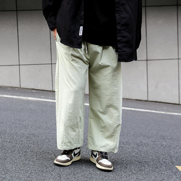 Japanese Solid Color Straight Leg Pants
