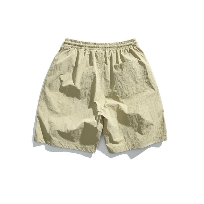 Embroidered Quick-Dry Casual Shorts