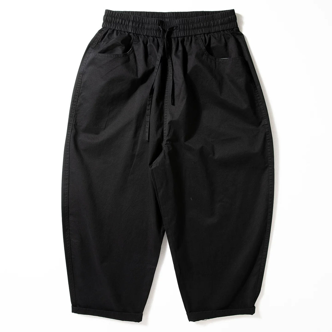 Casual Lightweight Cropped Wide-leg Pants