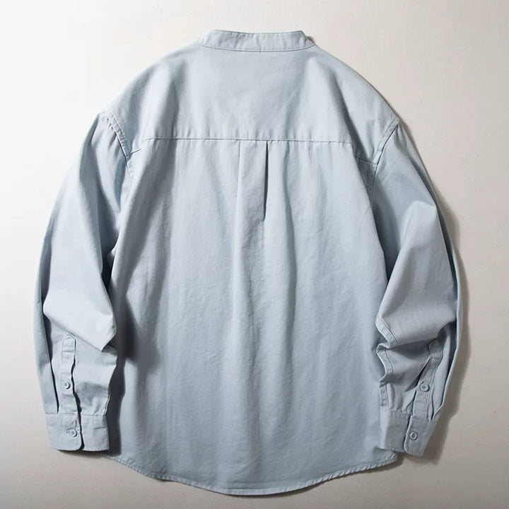 Stand-up Collar Casual Shirt