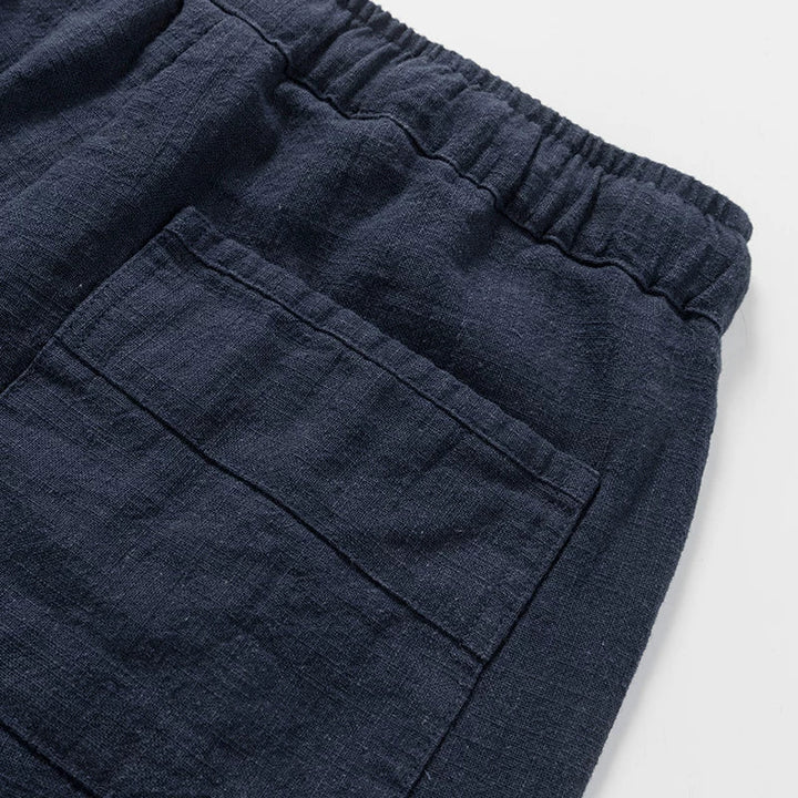 Retro Loose Elastic Waist Breathable Casual Shorts