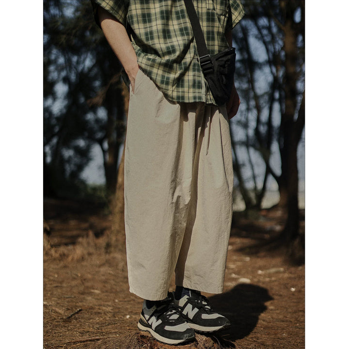 Japanese Loose-fitting Retro Casual Cropped Lantern Pants