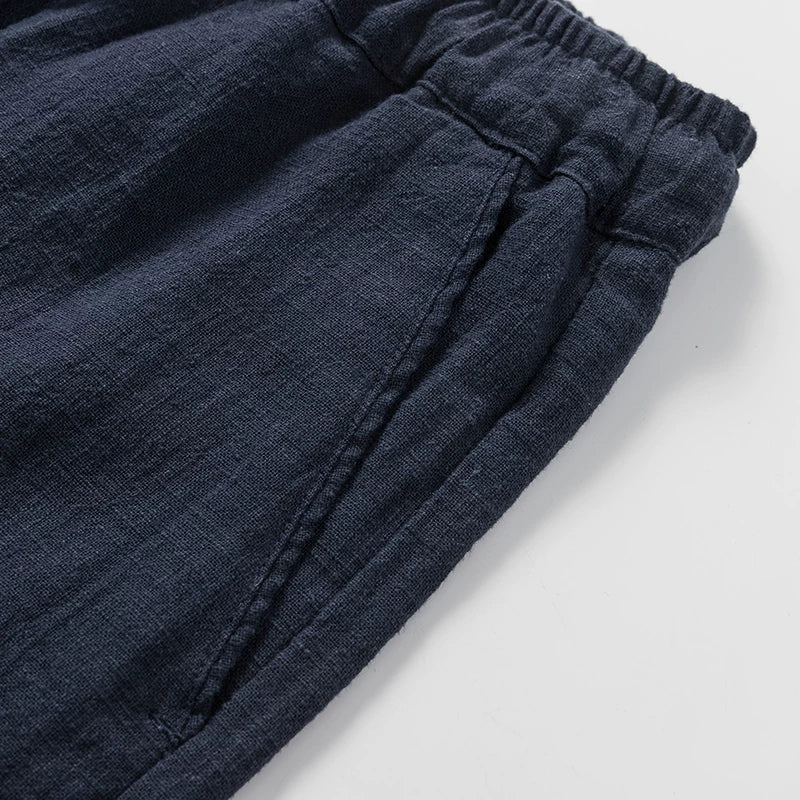 Retro Loose Elastic Waist Breathable Casual Shorts