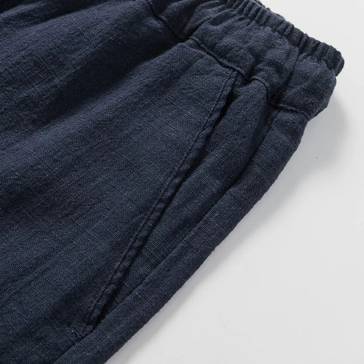 Retro Loose Elastic Waist Breathable Casual Shorts