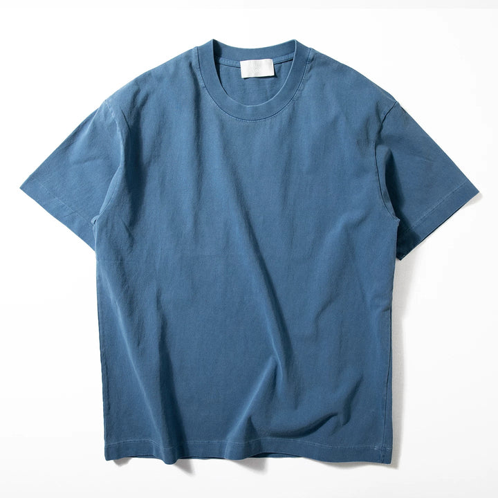260g Heavyweight Retro Loose Casual Solid Color T-shirt