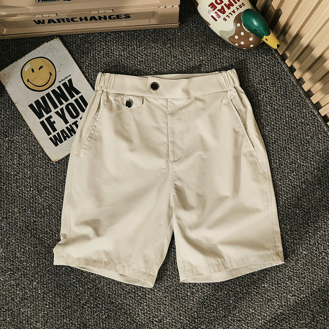 Wide-leg Casual Cotton Shorts