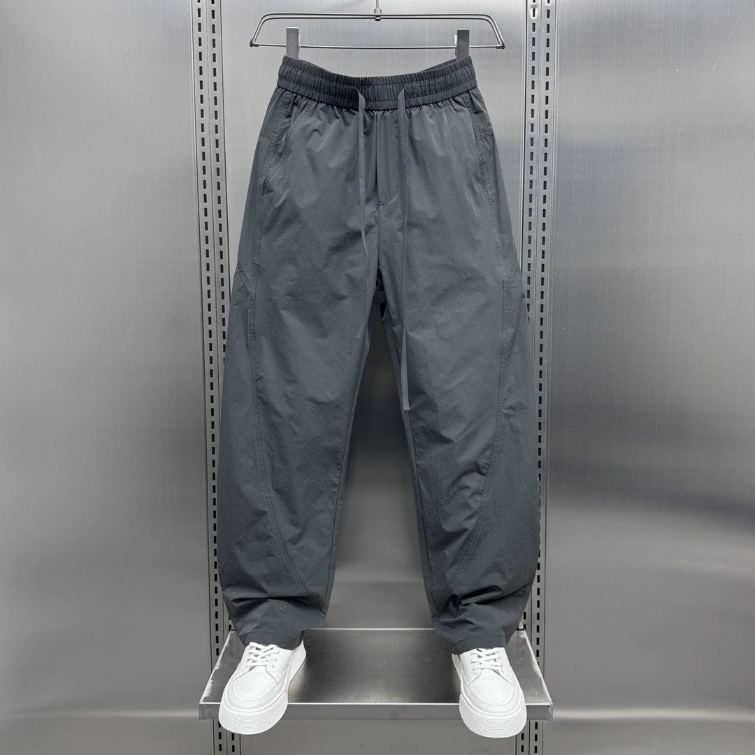Breathable Loose-fitting Straight Drawstring Quick-drying Trousers