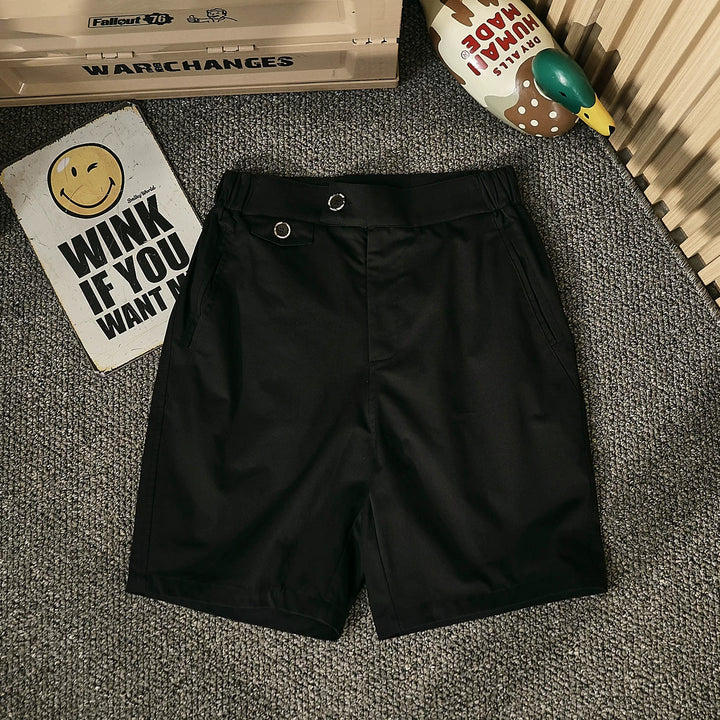 Wide-leg Casual Cotton Shorts