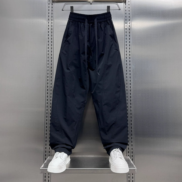 Loose-fitting Breathable Mesh Scimitar Casual Pants