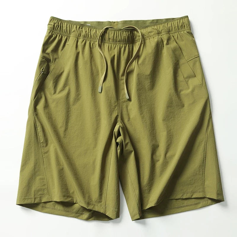 Casual Elastic-waist Athletic Shorts