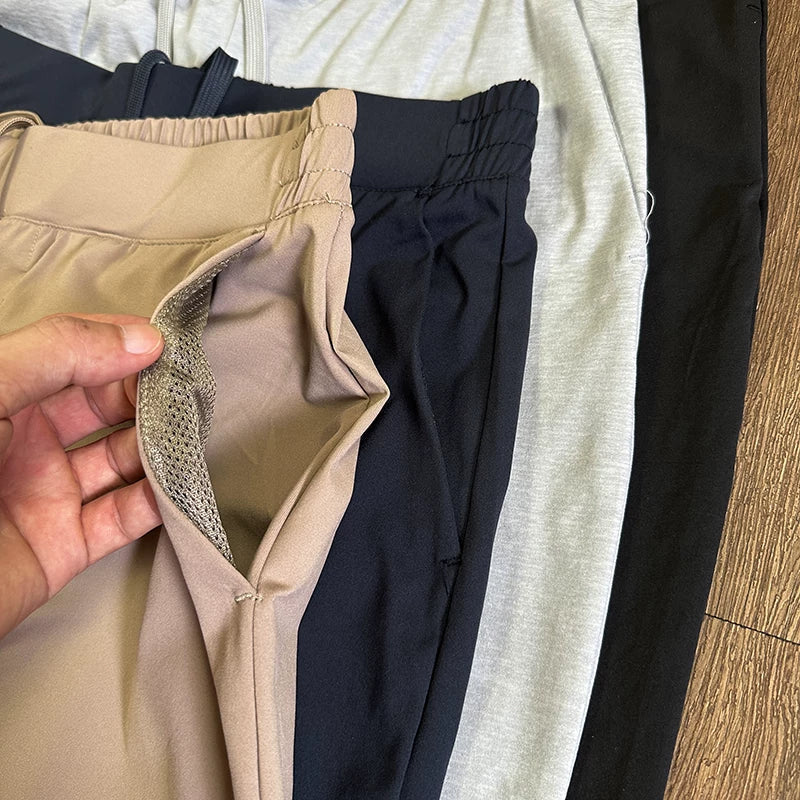 Stretchy Quick-Drying Straight-Leg Casual Pants