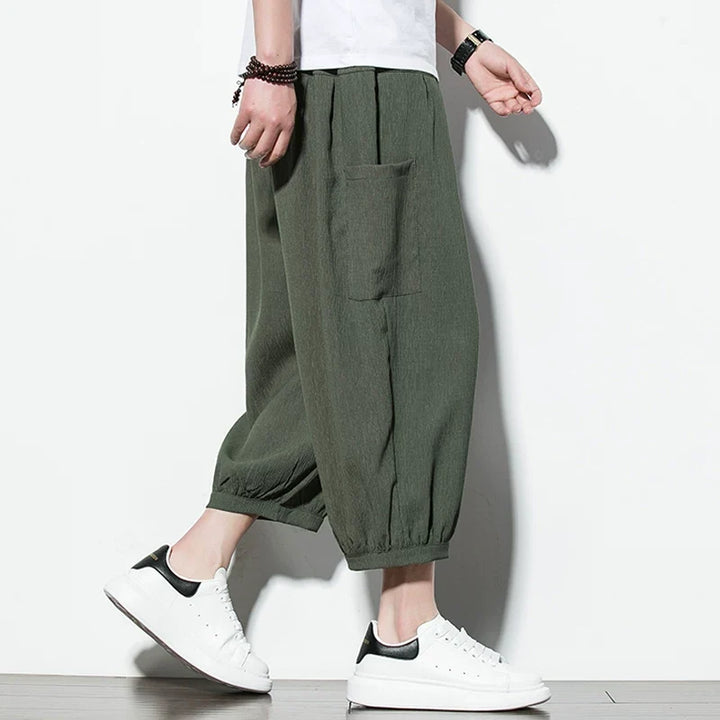 Ice Silk Thin Drape Casual Loose Wide-leg Pants