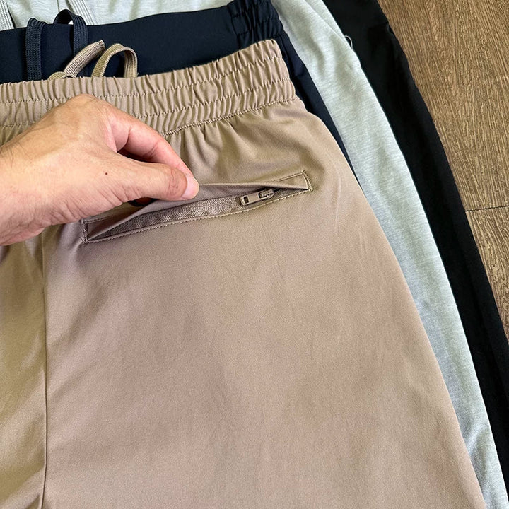 Stretchy Quick-Drying Straight-Leg Casual Pants