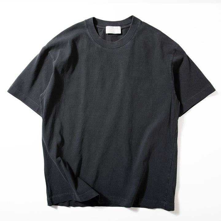 260g Heavyweight Retro Loose Casual Solid Color T-shirt