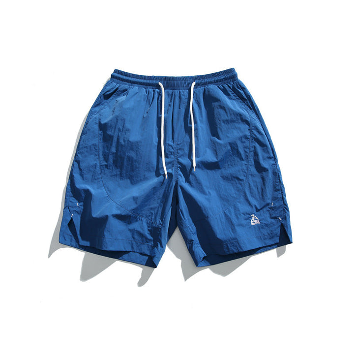 Embroidered Quick-Dry Casual Shorts