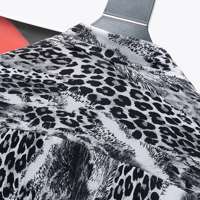 Retro Leopard Print Loose Casual Shirt