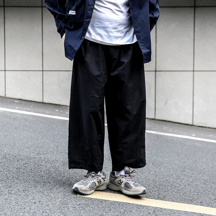 Japanese Solid Color Straight Leg Pants