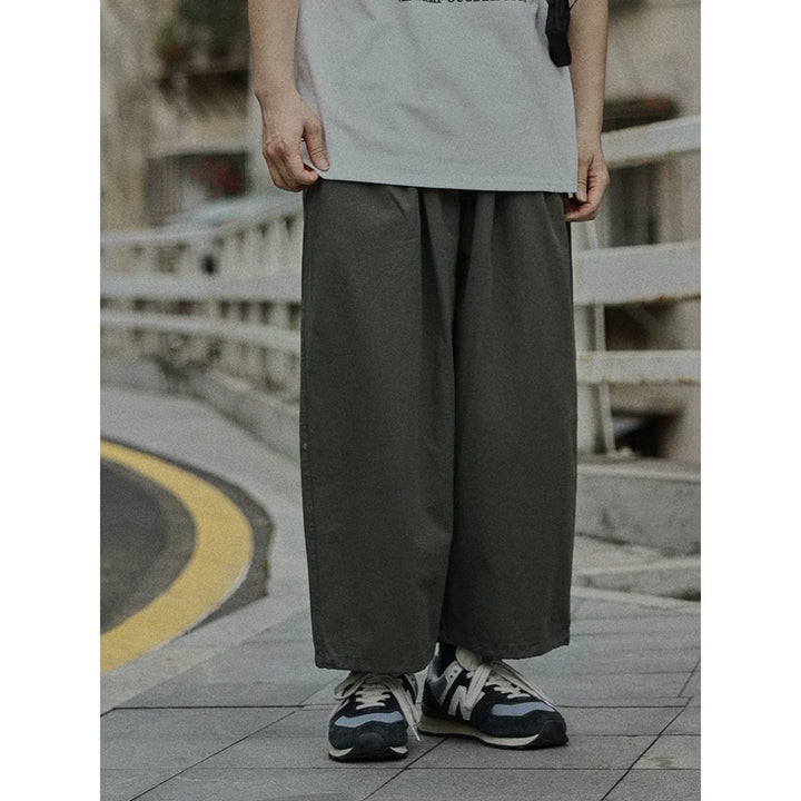 Japanese Retro Loose Straight Leg Casual Pants