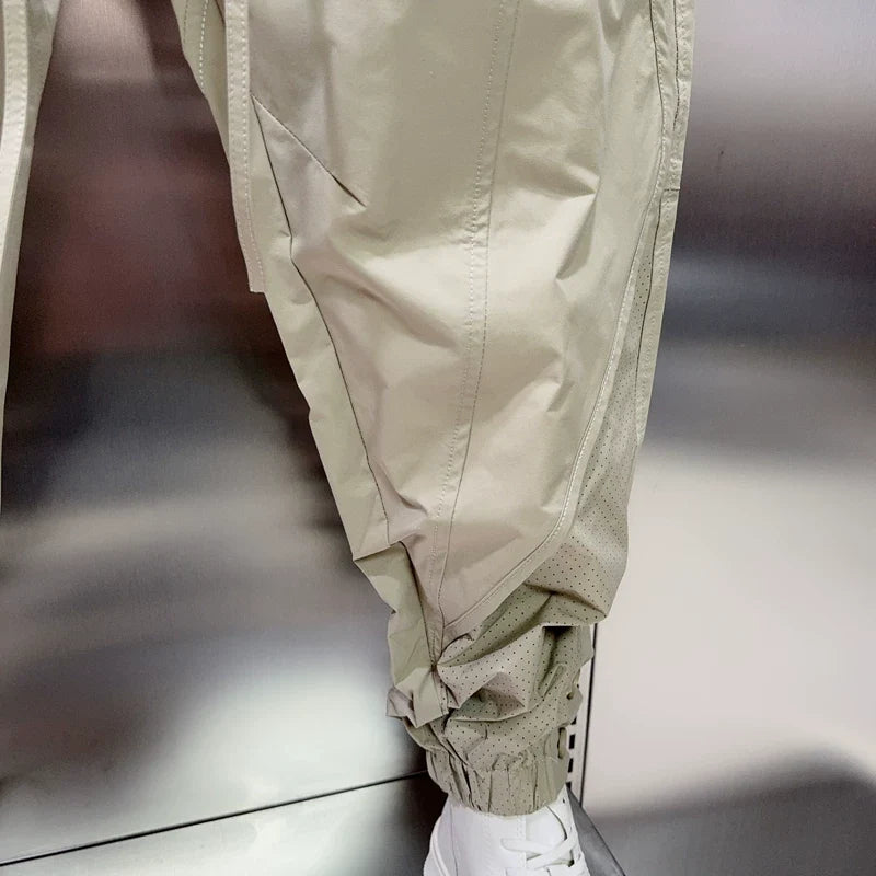 Breathable Mesh Loose-fitting Utility Harem Pants