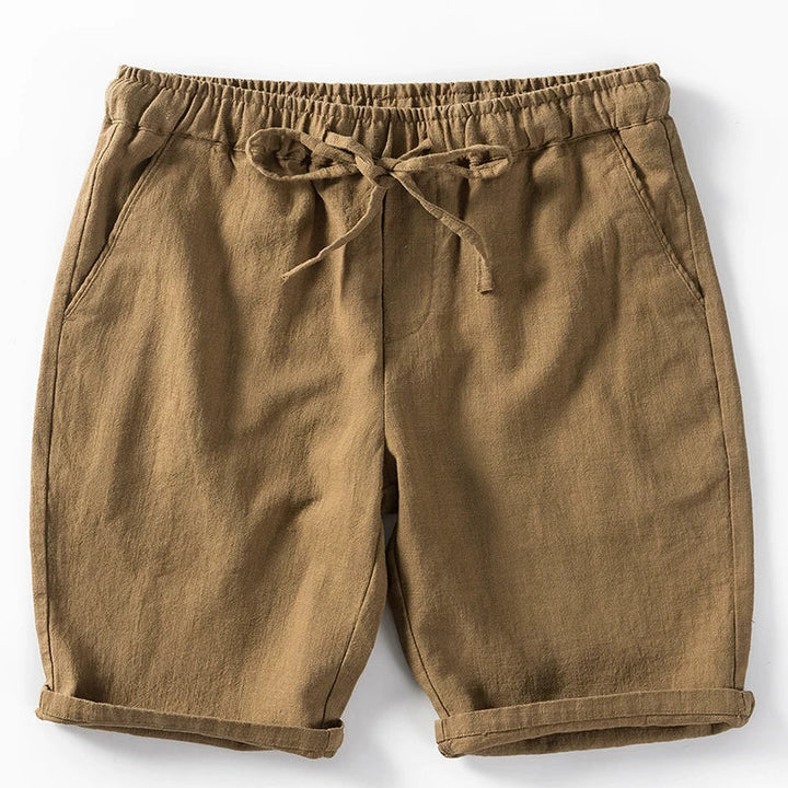 Retro Loose Elastic Waist Breathable Casual Shorts