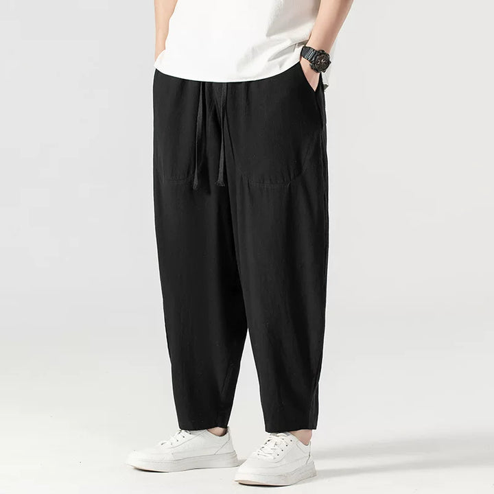 Loose-fitting Retro Lantern Pants