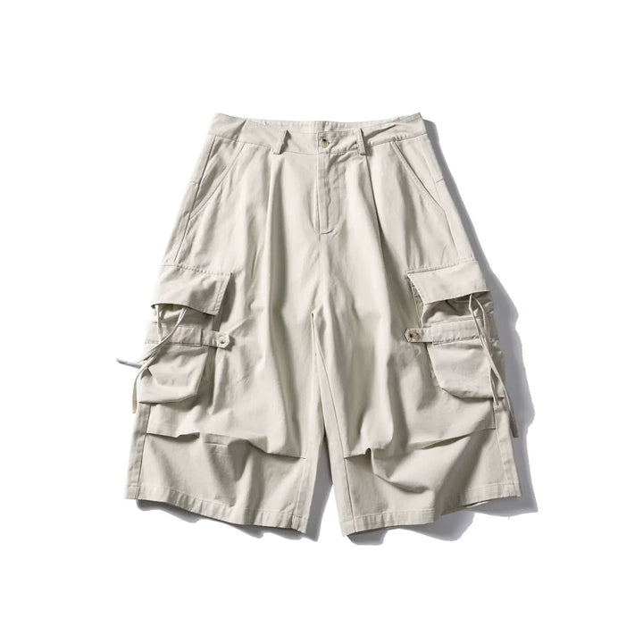 Large Pocket Cropped Casual Pants