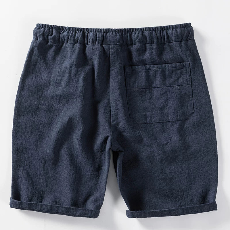 Retro Loose Elastic Waist Breathable Casual Shorts