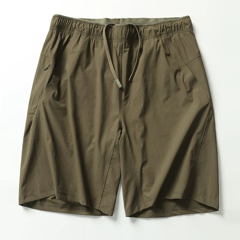 Casual Elastic-waist Athletic Shorts