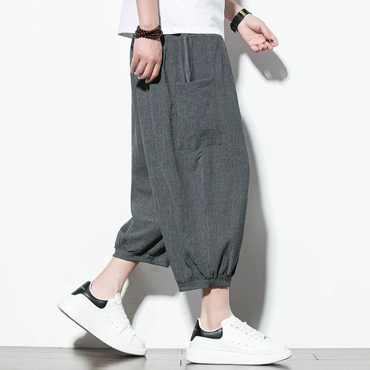 Ice Silk Thin Drape Casual Loose Wide-leg Pants
