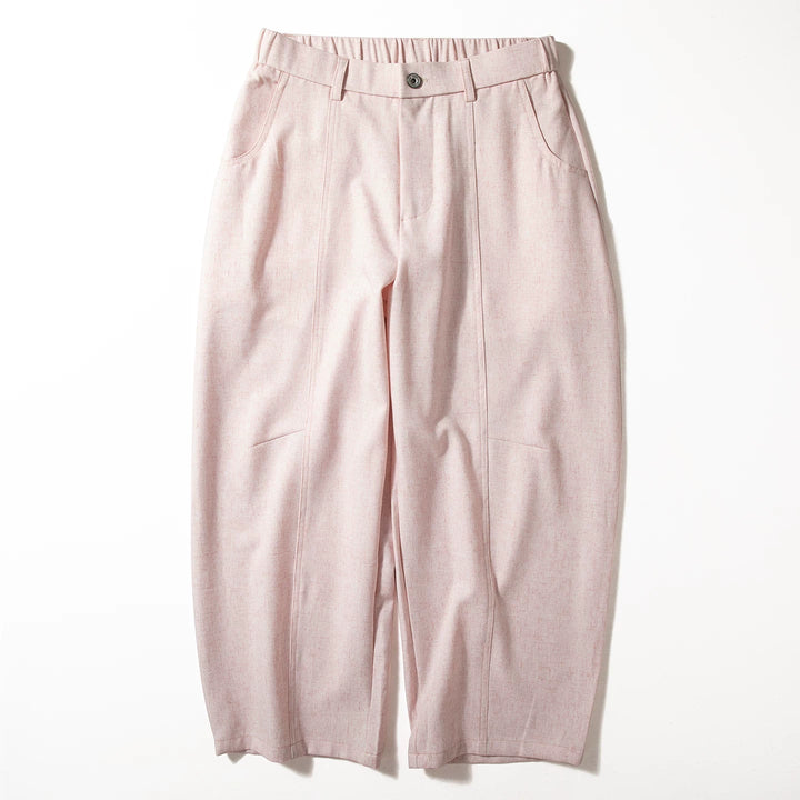 Flowy Wide-leg Straight Cropped Trousers