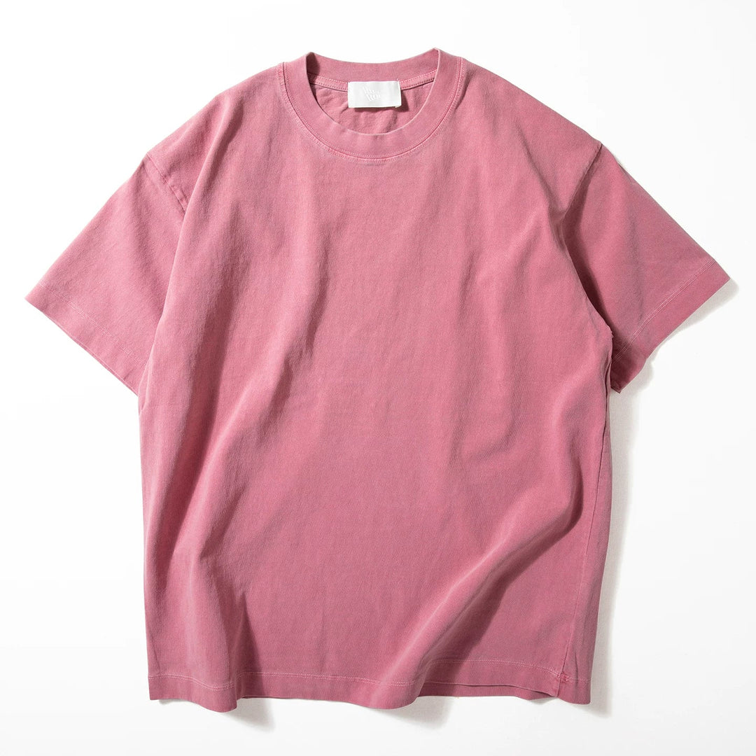 260g Heavyweight Retro Loose Casual Solid Color T-shirt
