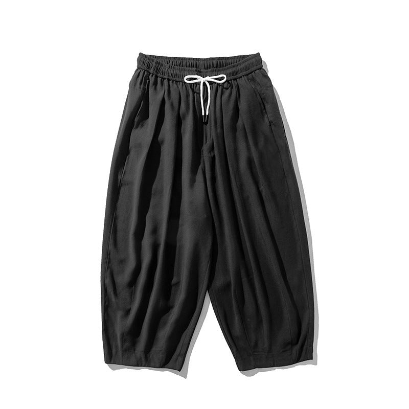Straight-leg Casual Retro Lantern Pants