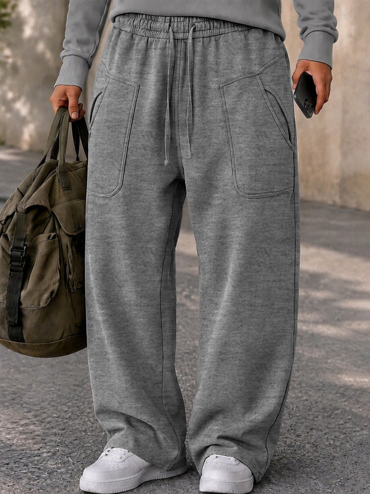 Street-Ready Pocket Design Casual Pants