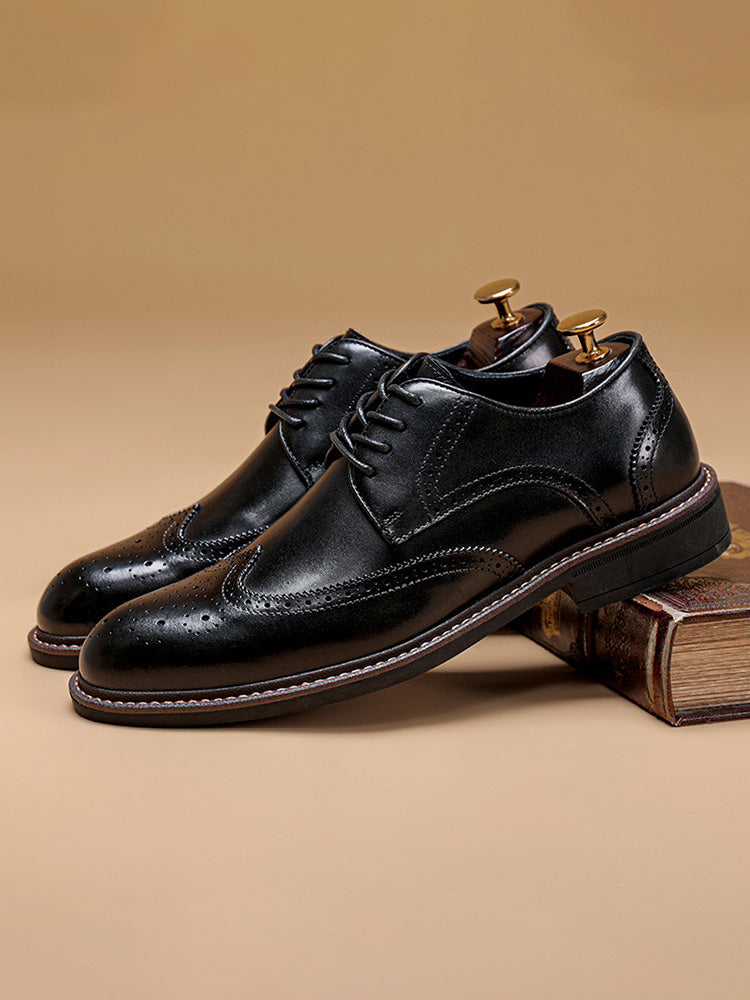 Wingtip Leather Brogue Shoes