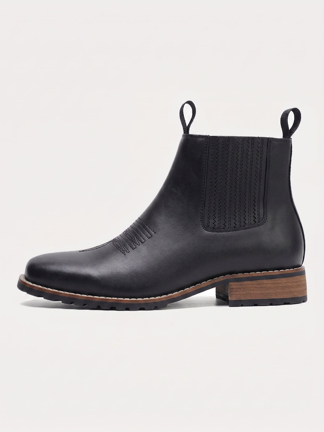 Vintage Embroidered Western Chelsea Boots