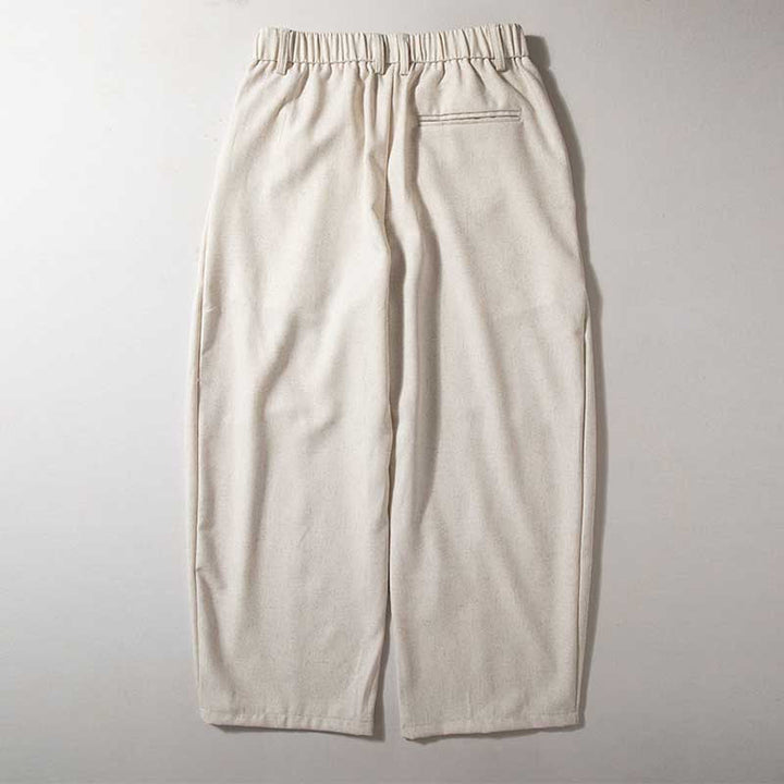 Flowy Wide-leg Straight Cropped Trousers