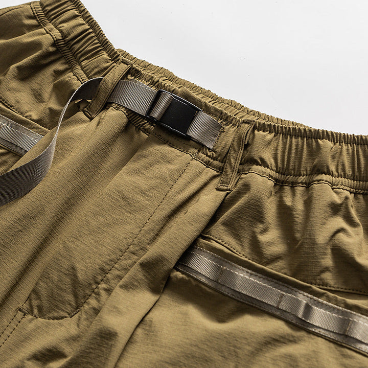 Large Pockets Loose-fitting Casual Shorts