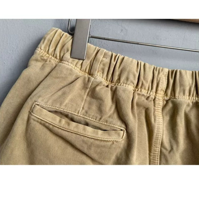 Summer Washed Retro Pure Cotton  Shorts