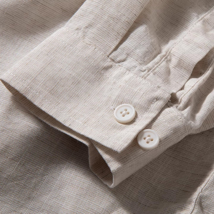 Linen Drape Loose Casual Shirt