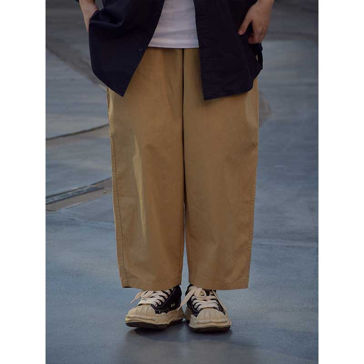 Loose-fitting Wide-leg Casual Straight-leg Pants