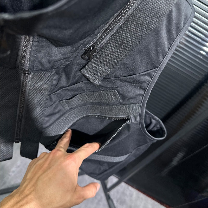 Techwear Stand-collar Multi-pocket Vest