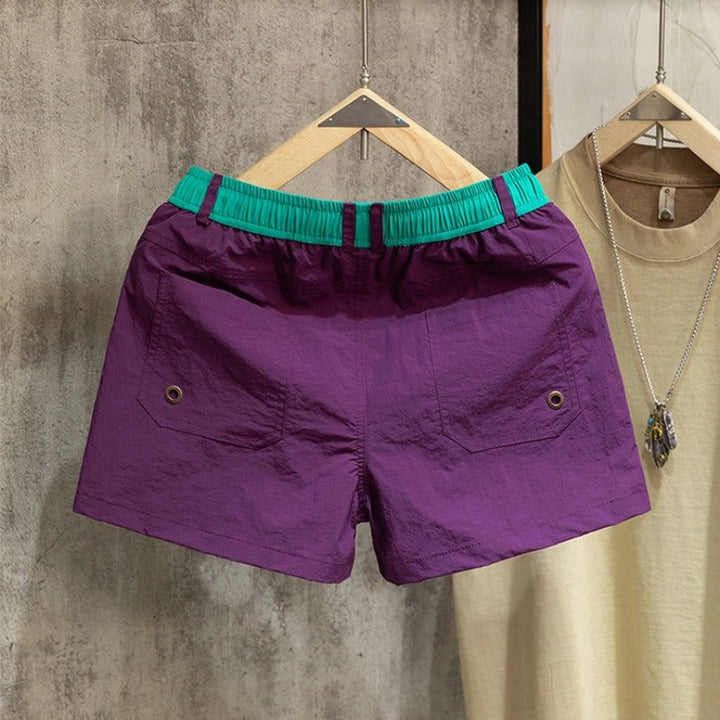 Quick-Dry Running Athletic Shorts with Liner and Drawstring