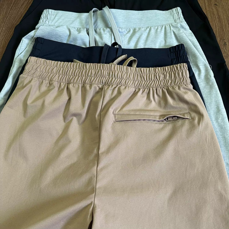 Stretchy Quick-Drying Straight-Leg Casual Pants