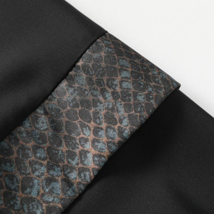 Snake Print Jacquard Retro Cardigan