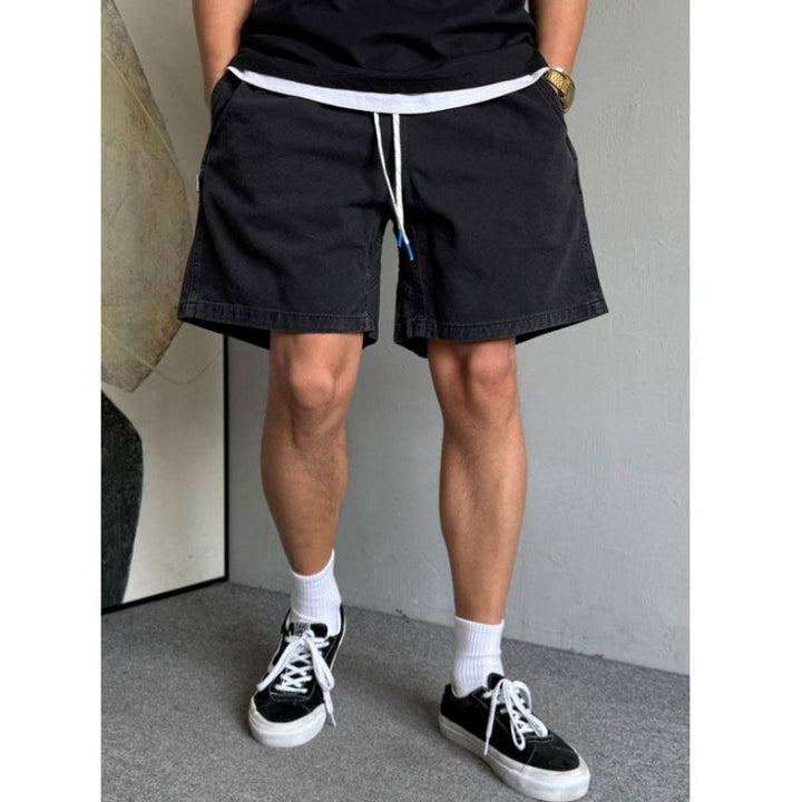 Summer Washed Retro Pure Cotton  Shorts