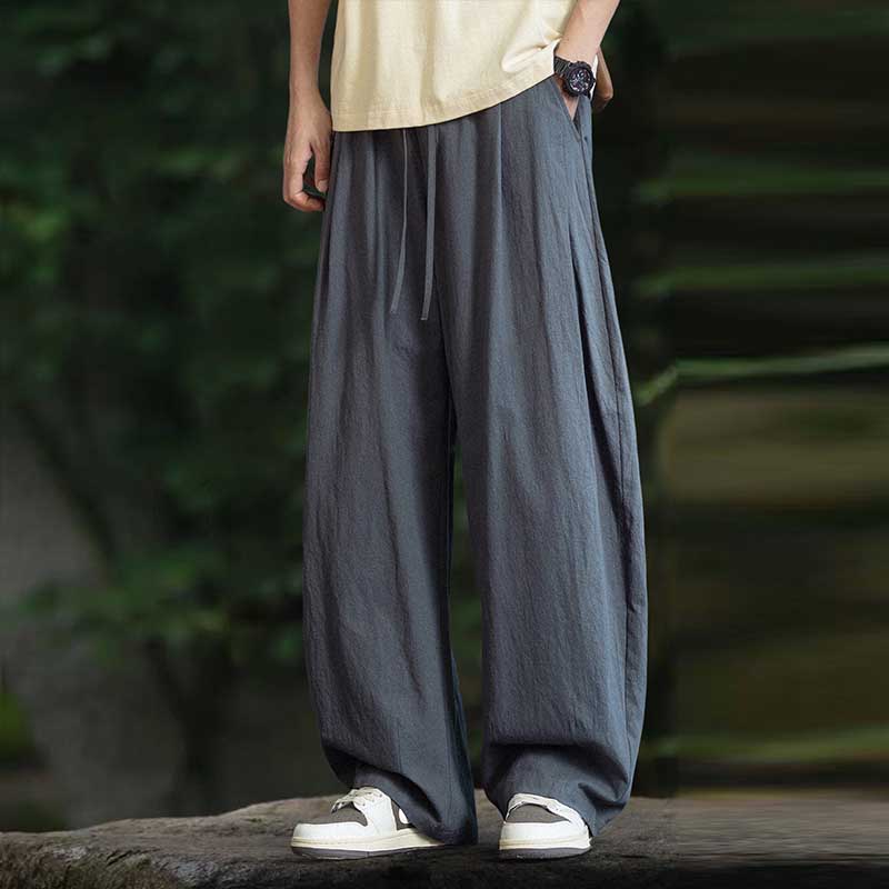 Casual Wide-leg Curved Pants